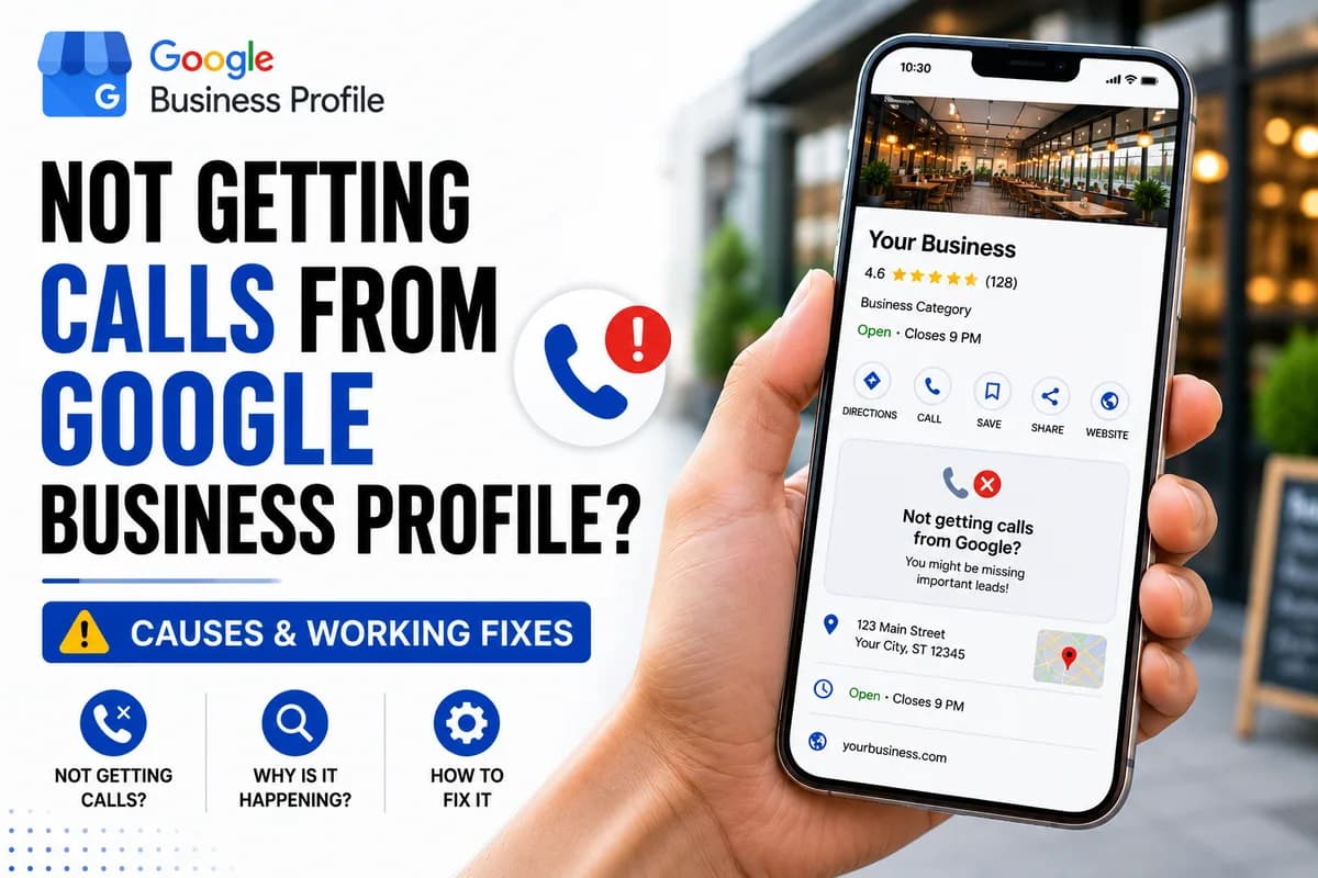 Not Getting Calls from Google Business Profile? Reasons & Fixes