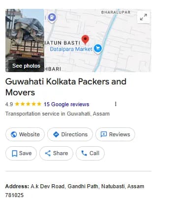 Guwahati Kolkata Packers and Movers