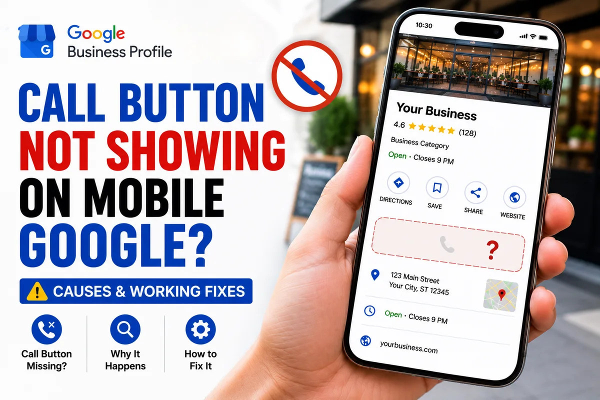 Google Business Profile Call Button Not Showing on Mobile?
